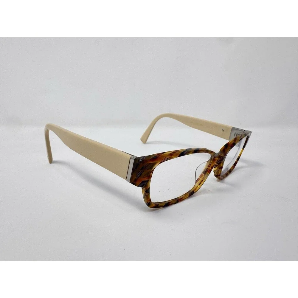 Seraphin Hiawatha Eyeglass Frames Only 53-15-145 Brown Marble Cream Japan